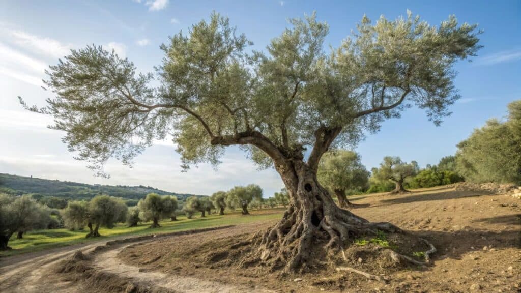 are olive tree roots invasive