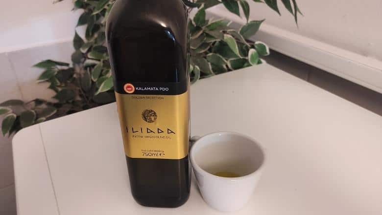 iliada extra virgin olive oil, first cold pressed,