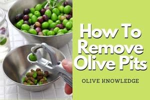 how to remove olive pits at home