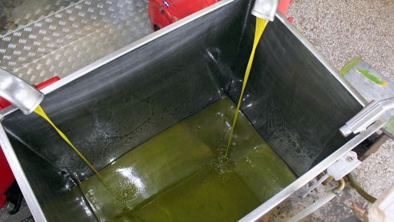 filtering olive oil