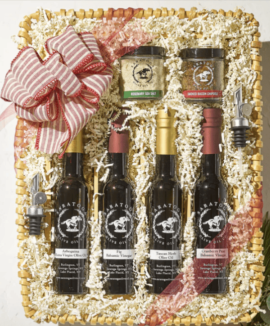 saratoga olive oil gift basket