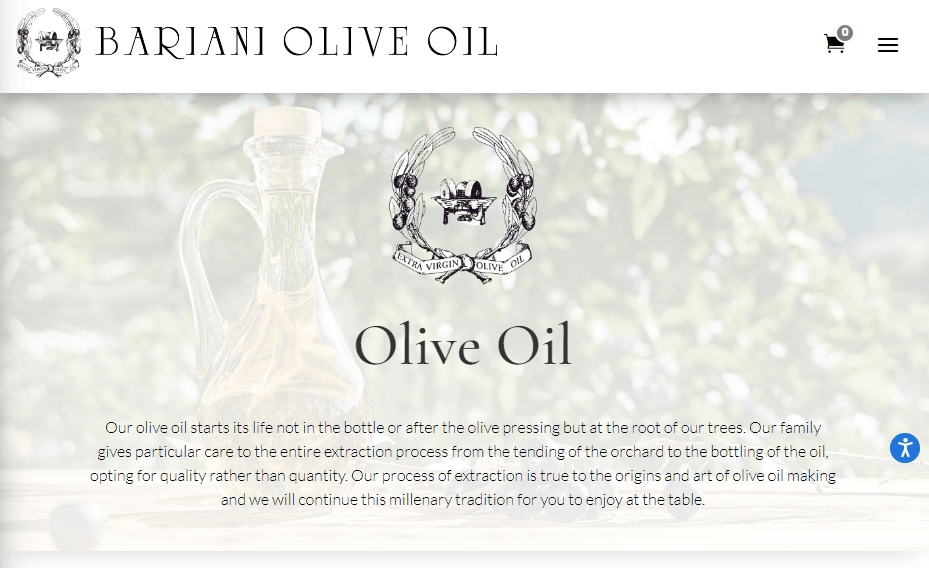 bariani olive oil california