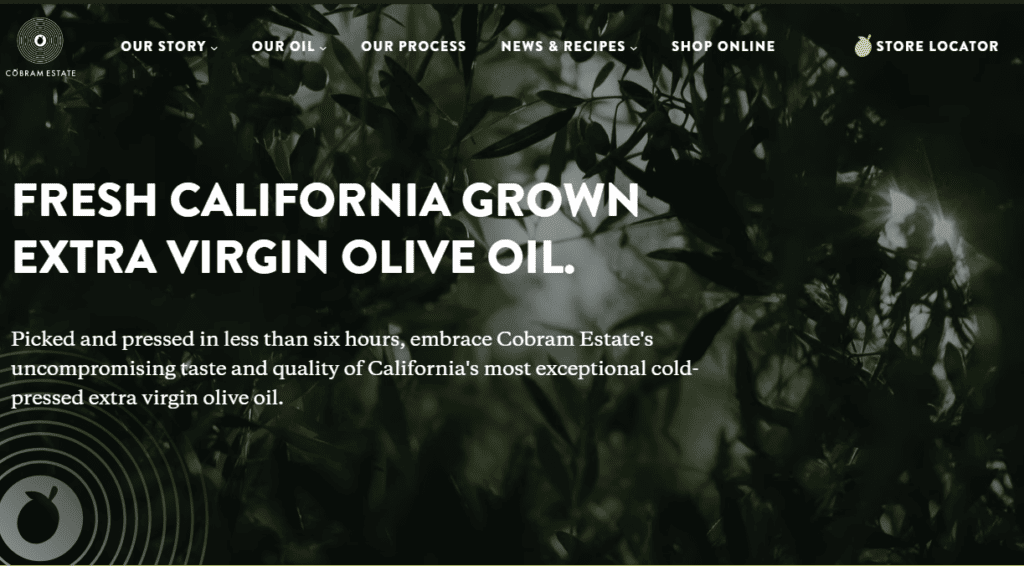 cobram estate california, olive oil brand,