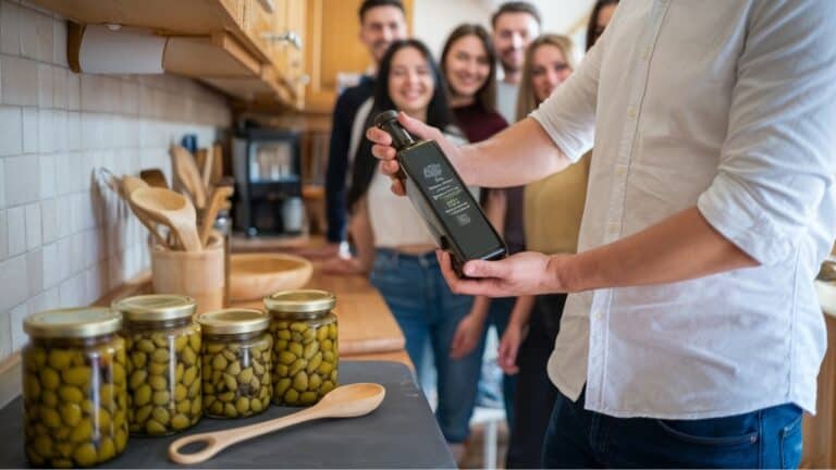 a bottle of olive oil